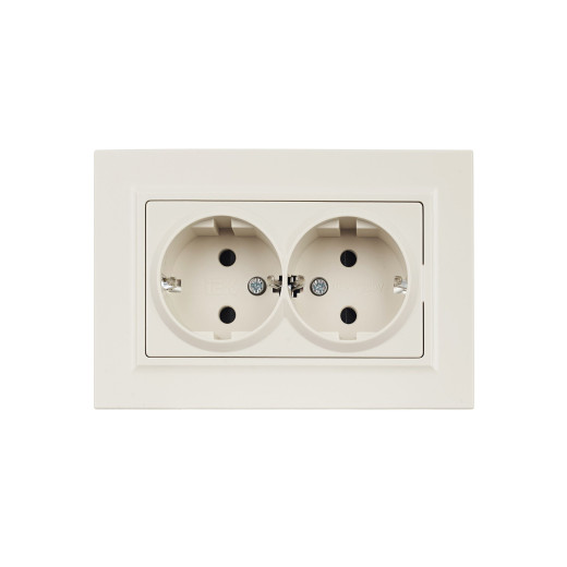 BRITE Роз. 2-я с з/к/ш 16А в сб. РСш12-3-БрКр беж. IEK