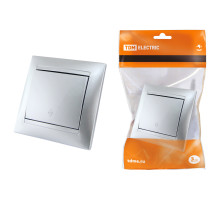 TDM Выключатель на 2 направления 1 кл. 10А серебр. металлик 