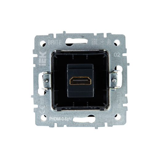 BRITE Роз. HDMI РHDMI-0-БрЧ черн. IEK