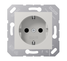 JUNG SCHUKO®-розетка 16 A / 250 B ~ для откидной крышки, светло-серый
