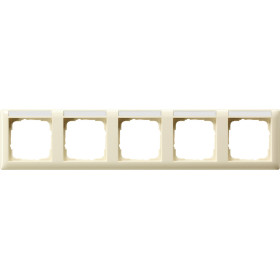 Gira Standard 55 Кремовый глянец Рамка 5-ая горизонтальная с полем для надписи