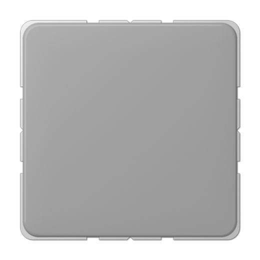 Крышка без отверстий с несущим каркасом для произвольных вырезов, серая