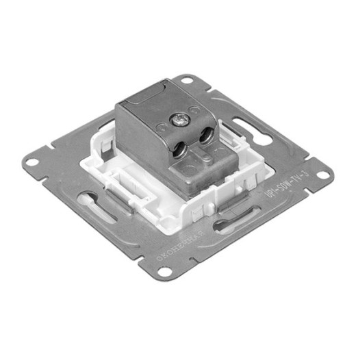 Механизм розетки TV, оконечная, белый Эпика EKF