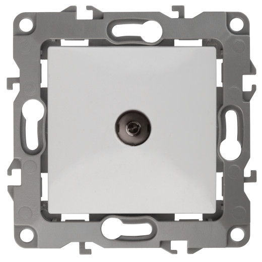 12-3101-01 ЭРА Розетка TV одиночная, IP20, Эра12, белый (10/100/3200)