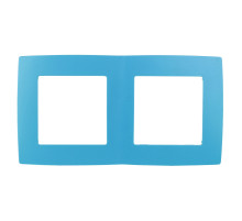 ЭРА 12-5002-28 Рамка на 2 поста, Эра12, голубой (10/100/3000)