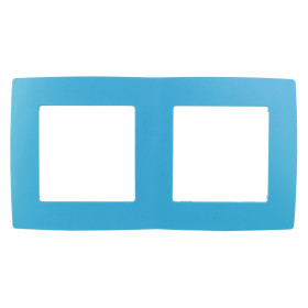 ЭРА 12-5002-28 Рамка на 2 поста, Эра12, голубой (10/100/3000)