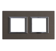 BT Axolute Бронза Рамка 2+2 мод прямоугольная горизонтальная.