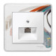 MERTEN ЦЕНТР.ПЛАТА д/розетки RJ45, 1 пост, ПОЛ.БЕЛЫЙ, SM