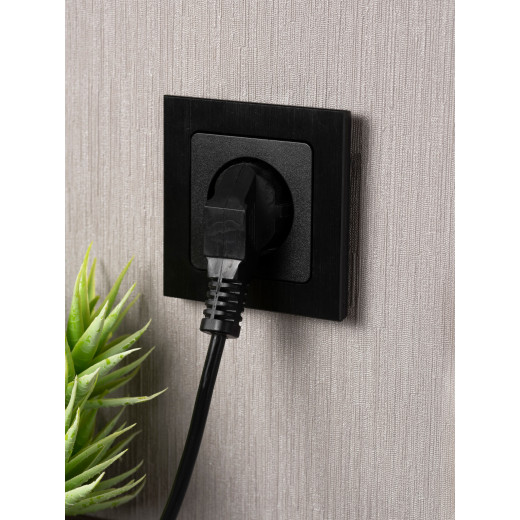 Стокгольм Механизм Розетки 1-местной б/з 10 А автоматические клеммы черный с защ. штор. EKF PROxima