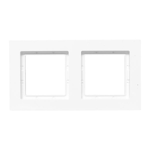 2 - местная рамка, IP44, белая, пластик Эпика EKF
