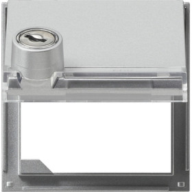 Gira Плата с крышкой с замком и полем для надписи (однотипные замыкания)