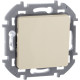 Выключатель кнопочный одноклавишный - Legrand/Daccord Inspiria - с нормально-открытым контактом 6А 250В безвинтовые зажимы - слоновая кость