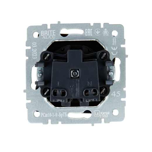 BRITE Роз. без з/к/ш 10А РС10-1-0-БрТБ бр. IEK