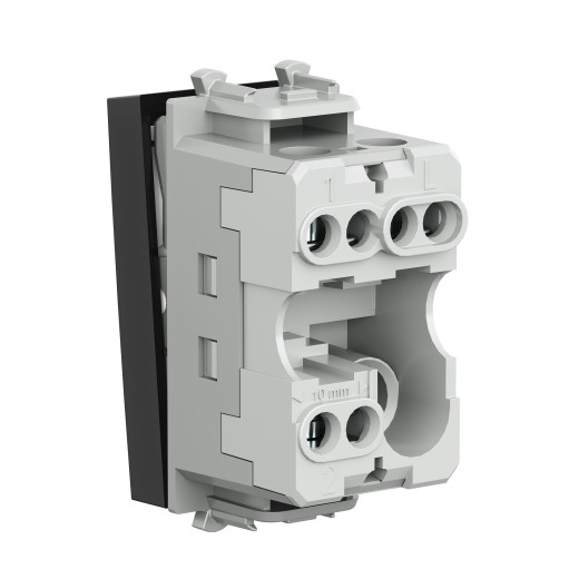 Переключатель модульный, Avanti, черный квадрат, 1 модуль
