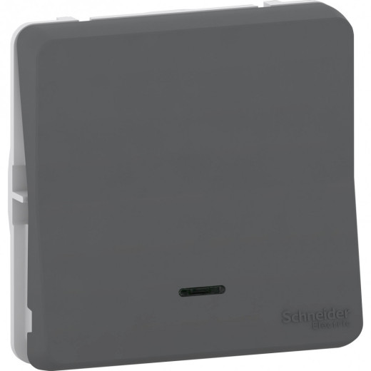 MUREVA S МЕХАНИЗМ ПЕРЕКЛЮЧАТЕЛЯ с подсветкой, АНТРАЦИТ, IP55