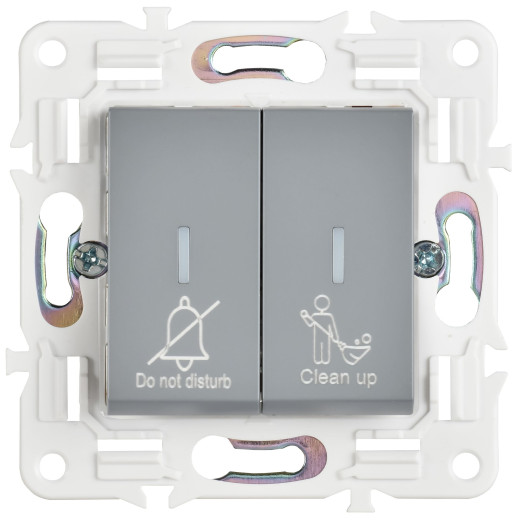 SKANDY Выключ. 2-кл. с инд. отел. 10А SK-V16Gr сер. IEK