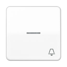 JUNG CD 500/CD plus Белая Клавиша 1-ая с/п с символом ЗВОНОК