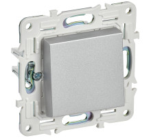 IEK SKANDY Серебряный Выключатель 1-клавишный кнопочный 10А SK-V14S