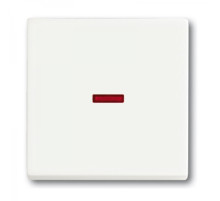 ABB BJE Solo/Future Бел Клавиша 1-ая с красной линзой