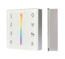 Arlight Панель Sens SMART-P55-MULTI White (3V, 4 зоны, 2.4G) (IP20 Пластик, 5 лет)