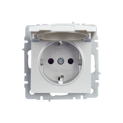 BRITE Роз. с з/к/ш с кр. 16А IP20 РСбш10-3-БрА алюм. IEK