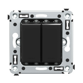 DKC Avanti Переключатель двухклавишный в стену, 