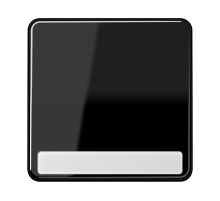 JUNG CD 500/CD plus Черная Клавиша 1-ая с полем для надписи