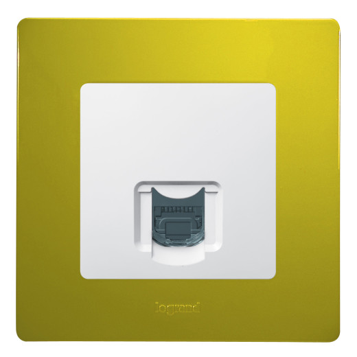 Розетка компьютерная RJ45 категория 6 UTP - Legrand Etika - белый