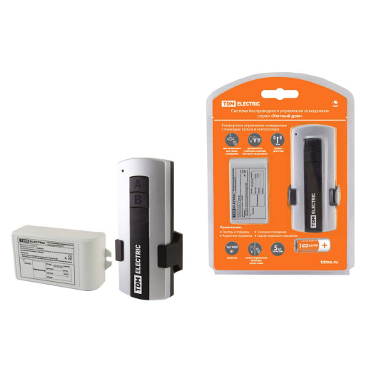 Комплект для беспроводного управления освещением ПУ1-МK-1 (1 канал) 