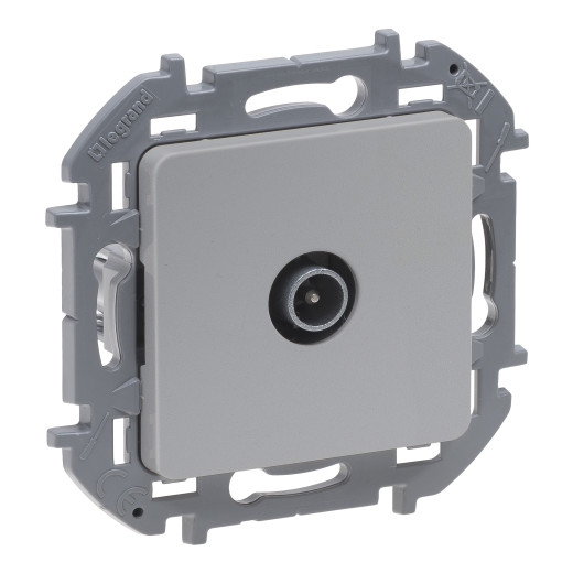 Розетка TV (телевизионная) - Legrand/Daccord Inspiria - оконечная - алюминий