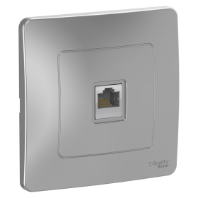 Systeme Electric Blanca внутр Алюминий Розетка компьютерная RJ45