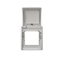 Simon 44 Aqua Серая Рамка 1-ая с крышкой