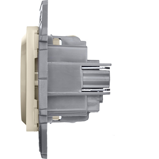 Розетка с заземлением - Legrand/Daccord Inspiria - со шторками 16А 250В винтовые зажимы - слоновая кость