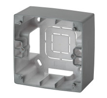 ЭРА 12-6101-12 Коробка наклад. монтажа 1 пост, Эра12, графит (20/200/1200)