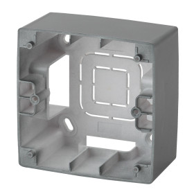 ЭРА 12-6101-12 Коробка наклад. монтажа 1 пост, Эра12, графит (20/200/1200)