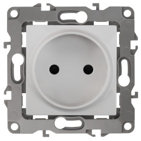 ЭРА Розетка Серия 12 12-2105-01 2P 16A-250В IP20 белый