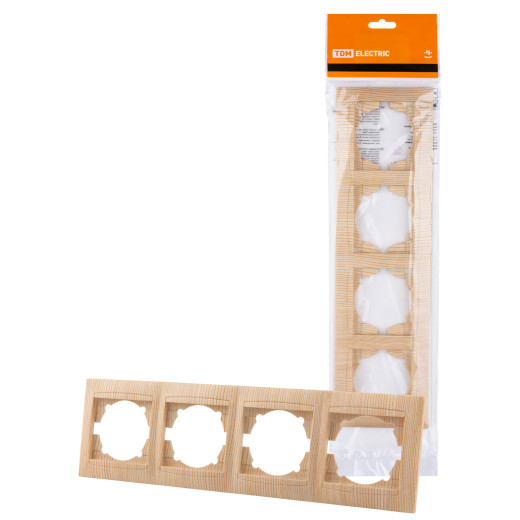 Рамка 4-х постовая горизонтальная сосна 