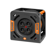 TDM Удлинитель силовой на катушке ЛЮКС УКз16-004 (4 места/40м ПВС 3х1,5)