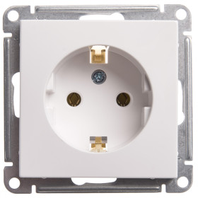 Systeme Electric Wessen 59 Бел Розетка с/з без шторок, 16А