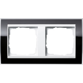 Gira Event Clear Черный/Бел.глянц. Рамка 2-ая