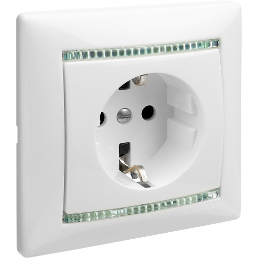 Розетка с заземлением - Legrand Valena - без шторок 16А 250В винтовые зажимы - белый