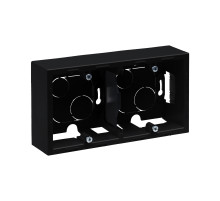 Legrand/Daccord SUNO Антрацит Коробка для накладного монтажа механизмов серии 2-постовая.