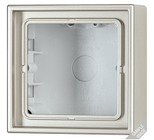 JUNG LS 990 Алюминий Коробка 1-ая для накладного монтажа с встроенной рамкой и основанием