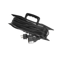 PROconnect Удлинитель-шнур на рамке ПВС 3х0,75мм², 30м, с/з, 6А, 1300Вт, IP20, черный