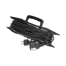 PROconnect Удлинитель-шнур на рамке ПВС 3х0,75мм², 30м, с/з, 6А, 1300Вт, IP20, черный