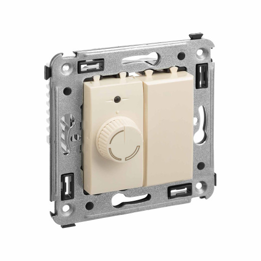 Диммер поворотный в стену, Avanti, ванильная дымка