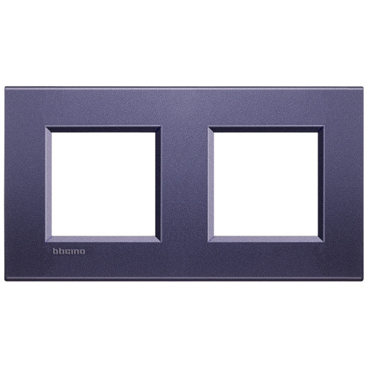 Livinglight Рамка прямоугольная, 2 поста, цвет Синий шелк