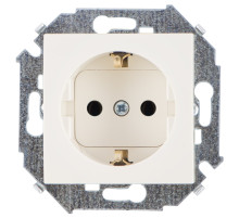 Simon 15 Бежевая Розетка с/з, 16А, 250В, винт.зажим