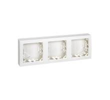 Simon 73 loft Белая Рамка 3-ая горизонтальная 75х217 мм