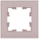 BRITE Рамка 1-мест. РУ-1-2-Бр стекло розовый матовый IEK